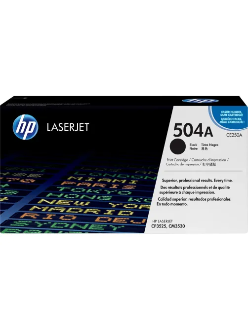 Картридж лазерный HP 504A CE250A чер. для LJ CP3525/CM3530
