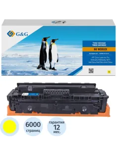 Тонер-картридж G&G W2032X жел. пов. емк. для HP LJ M454/MFP M479