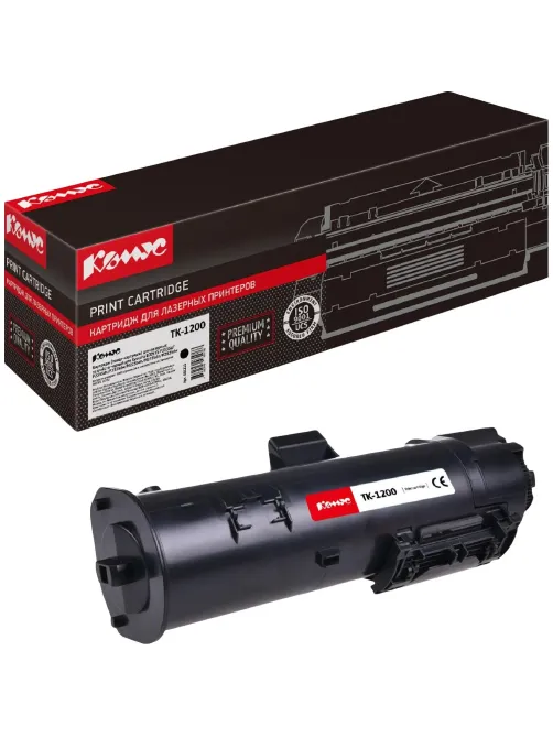 Тонер-картридж Комус TK-1200 чер. для Kyocera ECOSYS M2235/P2335/M2735