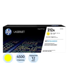 Картридж лазерный HP212AY W2122Aжелтый,дляM554dn/M555dn/M555x/M578dn/M578x