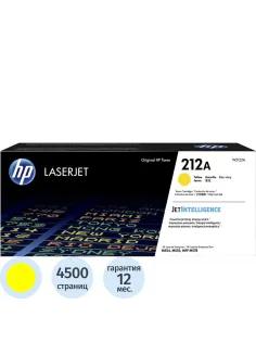 Картридж лазерный HP212AY W2122Aжелтый,дляM554dn/M555dn/M555x/M578dn/M578x