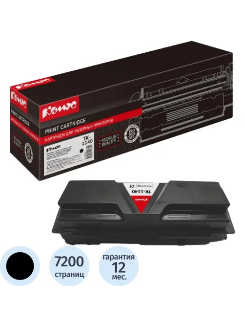 Картридж лазерный Комус TK-1140 чер. для Kyocera FS-1035/1135