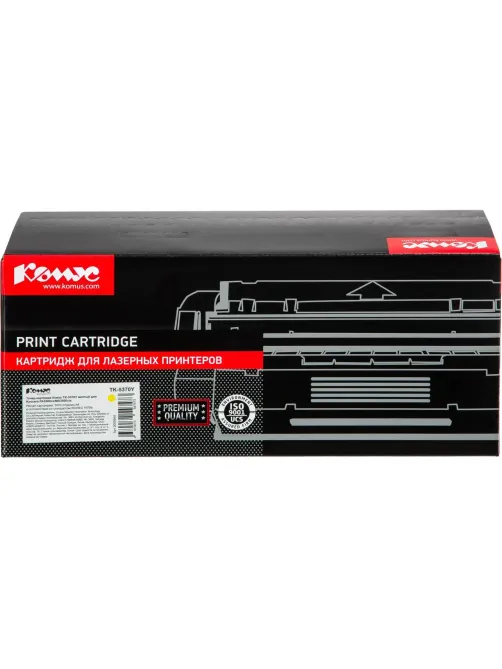Тонер-картридж Комус TK-5370Y жел. для Kyocera PA3500cx/MA3500cix