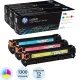 Картридж лазерный HP 128A CF371AM CMY для CLJ CP1525/CM1415 (3шт/уп)