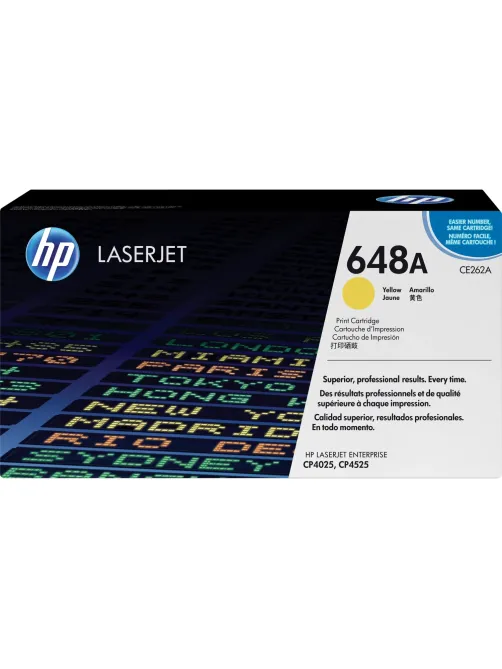Картридж лазерный HP 648А CE262A жел. для CLJ CP4025/CP4525