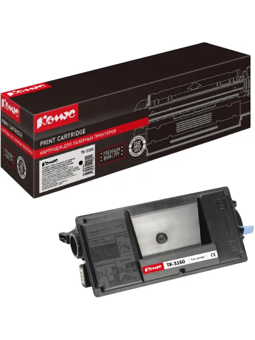 Картридж лазерный Комус TK-3160 чер. для Kyocera Ecosys P3045 (чип)