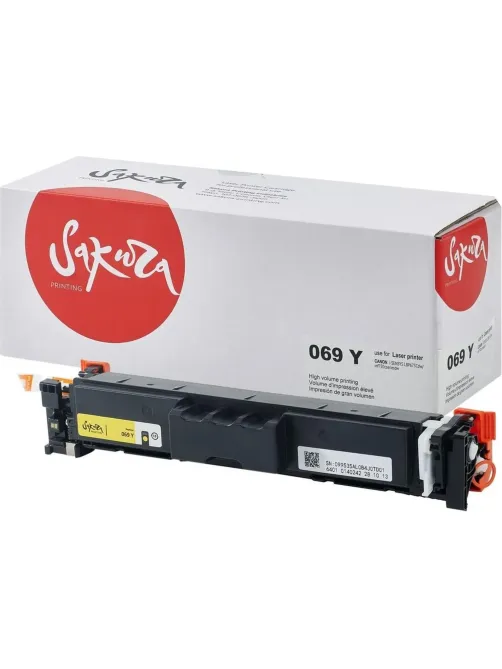 Картридж лазерный Sakura 069Y жел. для Canon LBP673Cdw/MF752Cdw/MF754Cdw