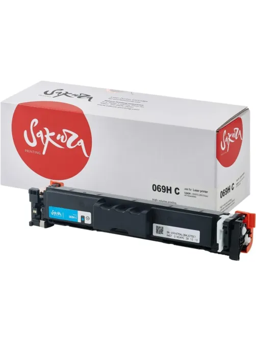 Картридж лазерный Sakura 069H C гол.пов. Емк. для Canon LBP673Cdw/MF752Cdw