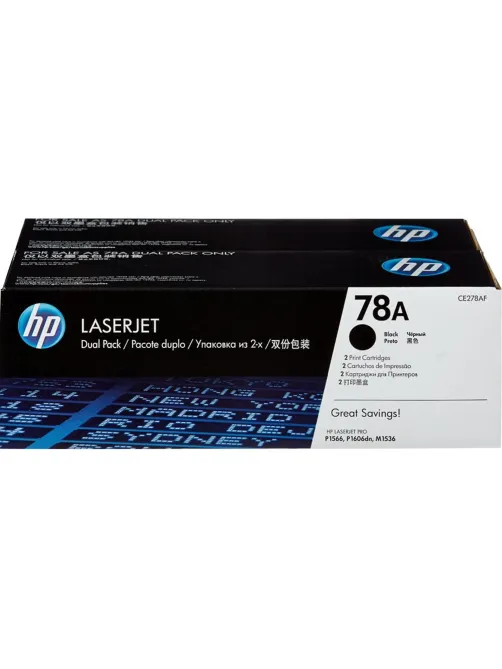 Картридж лазерный HP 78A CE278AF/AD чер. для LJ P1566/1606DN (2шт/уп)