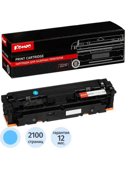 Картридж лазерный Комус 415A W2031A гол. для HP LJ M454/M479