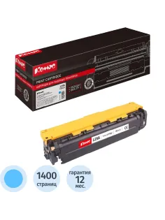 Картридж лазерный Комус 125A CB541A гол. для HP CP1210/CP1215