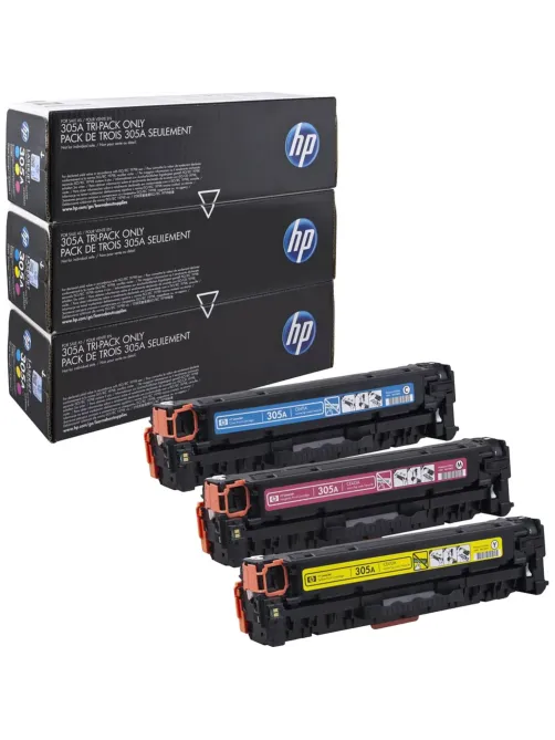 Картридж лазерный HP 305A CF370AM CMY для CLJ M351/M451/M375/M475(3шт/уп)