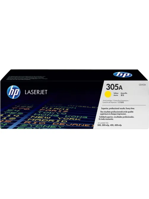 Картридж лазерный HP 305A CE412A жел. для CLJ M351/M451/M375