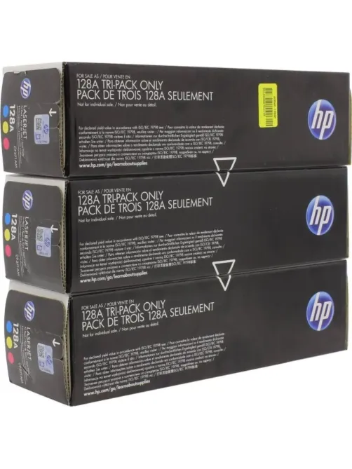 Картридж лазерный HP 128A CF371AM CMY для CLJ CP1525/CM1415 (3шт/уп)
