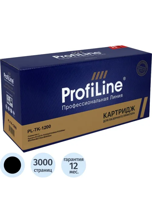 Тонер-картридж Profiline TK-1200 чер. для Kyocera ECOSYS M2235/P2335/M2735