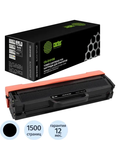 Картридж лазерный Cactus CS-D101SS MLT-D101S чер.для Samsung 2160/2165/2167