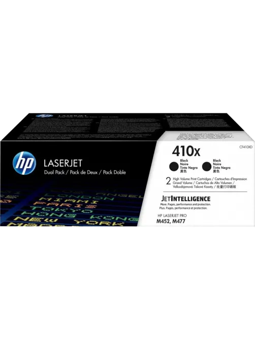 Картридж лазерный HP 410X CF410XD чер. пов.емк. для CLJ Pro M452(2шт/уп)
