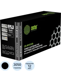 Картридж лазерный Cactus CS-W1510A W1510A чер. для HP LJ 4003dw/MFP 4103dw