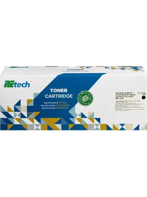 Картридж лазерный Retech W2300X чер. для HP CLJ Pro 4203/MFP 4303