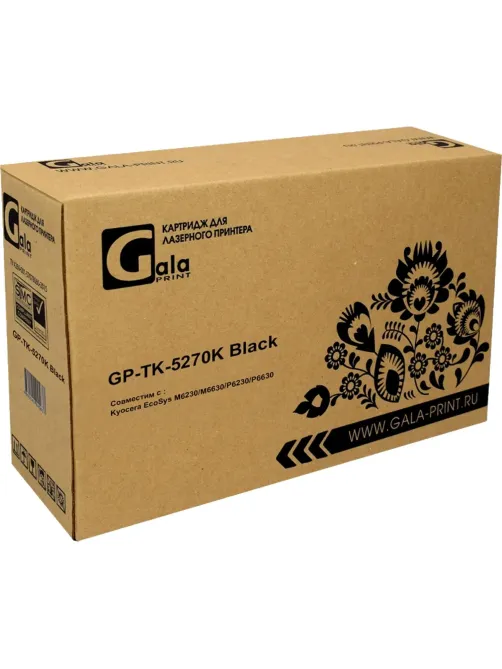 Тонер-картридж GalaPrint TK-5270 Bk чер. для Kyocera P6230/6630