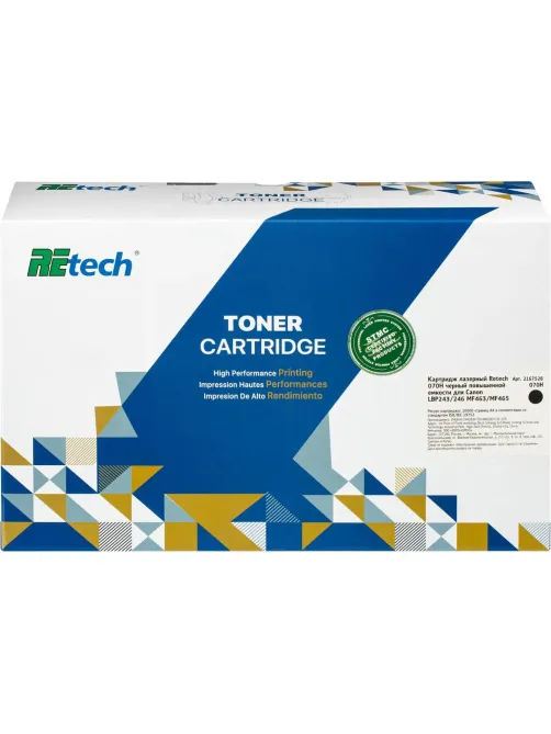 Картридж лазерный Retech 070H чер.пов.емк. для Canon LBP243/246 MF463/MF465