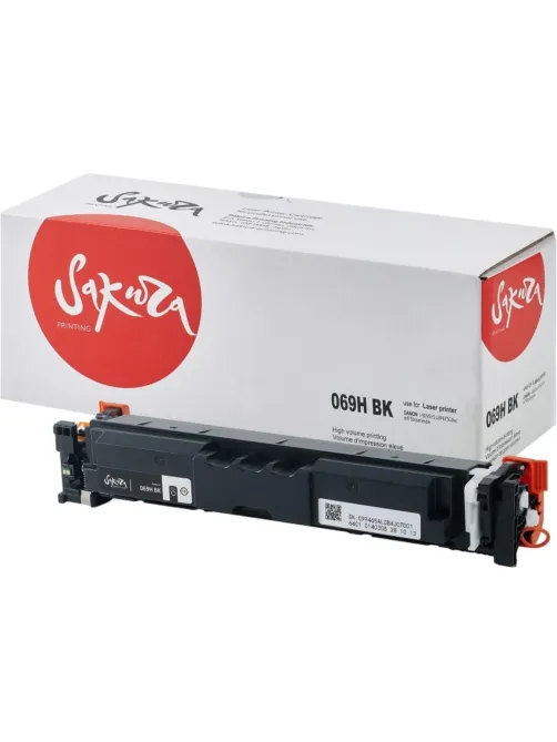 Картридж лазерный Sakura 069H BK чер.пов. емк для Canon LBP673Cdw/MF752Cdw
