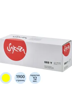 Картридж лазерный Sakura 069Y жел. для Canon LBP673Cdw/MF752Cdw/MF754Cdw