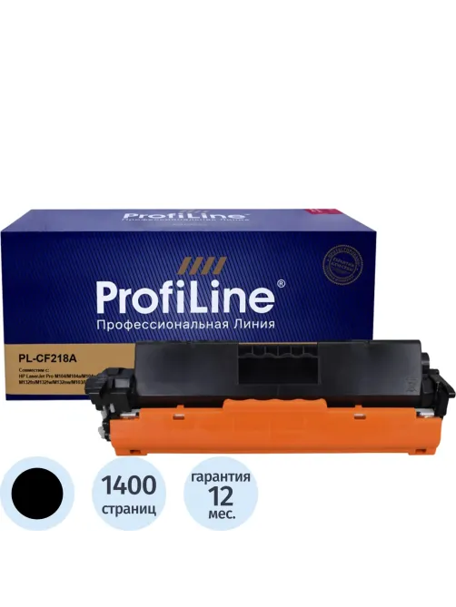 Картридж лазерный ProfiLine CF218A чер. для HP LaserJet M104/ M132