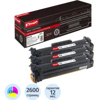 Картридж лазерный Комус 305A CF370AM CMY для HP CLJ M351/M451(3шт/уп)