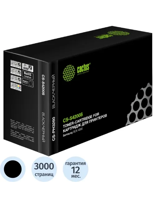 Картридж лазерный Cactus CS-S4200S чер. для Samsung SCX-4200/4220