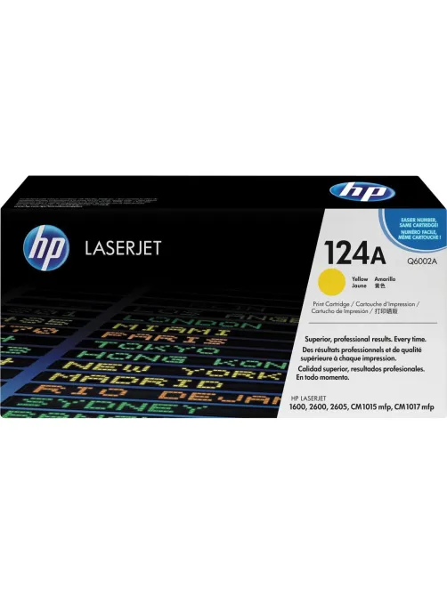 Картридж лазерный HP 124A Q6002A жел. для CLJ 1600/ 2600