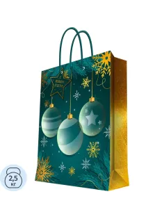 Пакет подарочный д/сувенирной продукции 140 г/м2 26x32,4x12,7см арт.95757FE