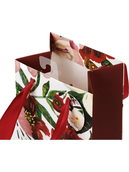 Пакет под бутылку подарочный PREMIUM FLORA.ПИОНЫ,12.3x36x9 см 2-856/01