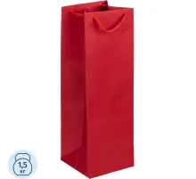 Пакет подарочный бумажный под бутылку Vindemia, красный,75556.50