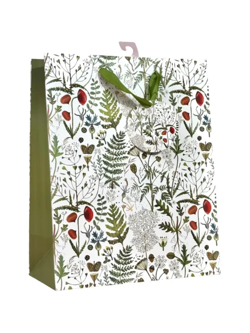 Пакет для подарков PREMIUM FLORA.ЛУГОВЫЕ ТРАВЫ, L, 26x32.4x13см, 2-852/06