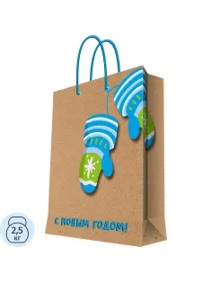 Пакет из крафт-бумаги, для сувенирной продукции 150 г/м2 18x23x10см 93575FE