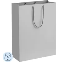 Пакет подарочный бумажный Porta XL, серый, 30х40х12см,15838.10