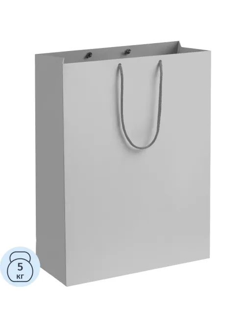 Пакет подарочный бумажный Porta XL, серый, 30х40х12см,15838.10