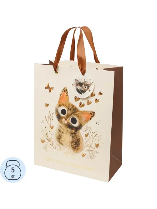 Пакет для подарков PREMIUM LOVE ME, L, 26x32.4x13 см, 2-852/08