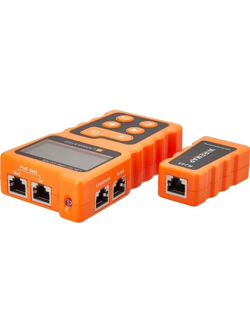 Тестер LANMASTER LAN-TST-WRM-400-POE с дисплеем, с опред. параметров POE