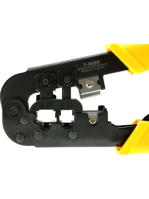 Инструмент Cablexpert T-568R, обжимной с фикс(8p8c,6p6c,6p4c,6p2c)(T-568R)