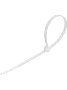 Стяжка (хомут) 200 мм x 4,5 мм,Bigtech BT-CT-200-45-W,нейлон,бел,100 шт/уп