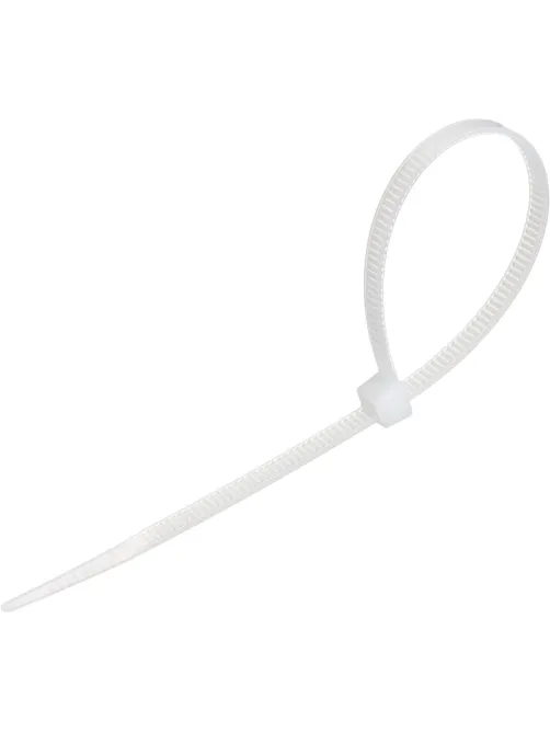 Стяжка (хомут) 200 мм x 4,5 мм,Bigtech BT-CT-200-45-W,нейлон,бел,100 шт/уп