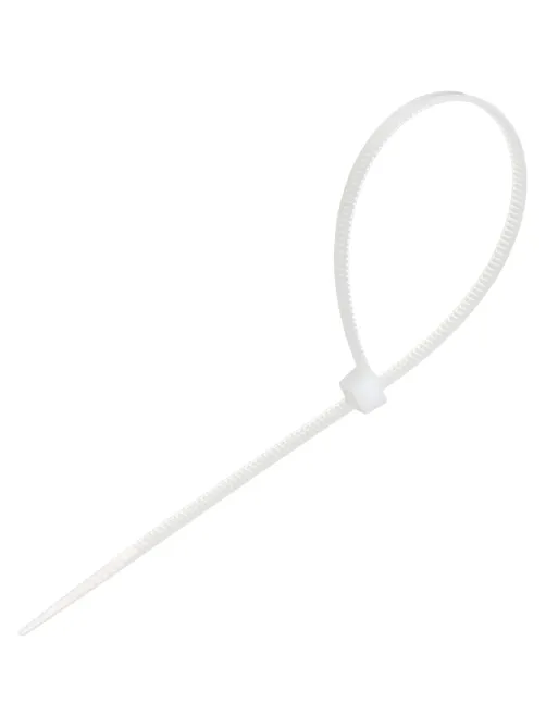 Стяжка (хомут) 200 мм x 3,6 мм,Bigtech BT-CT-200-36-W,нейлон,бел,100 шт/уп