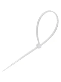 Стяжка (хомут) 150 мм x 2,5 мм,Bigtech BT-CT-150-25-W,нейлон,бел.,100 шт/уп