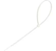 Стяжка (хомут) 350 мм x 4,8 мм,Bigtech BT-CT-350-48-W,нейлон,бел,100 шт/уп