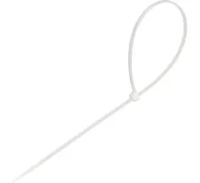 Стяжка (хомут) 300 мм x 3,6 мм,Bigtech BT-CT-300-36-W нейлон,бел, 100 шт/уп