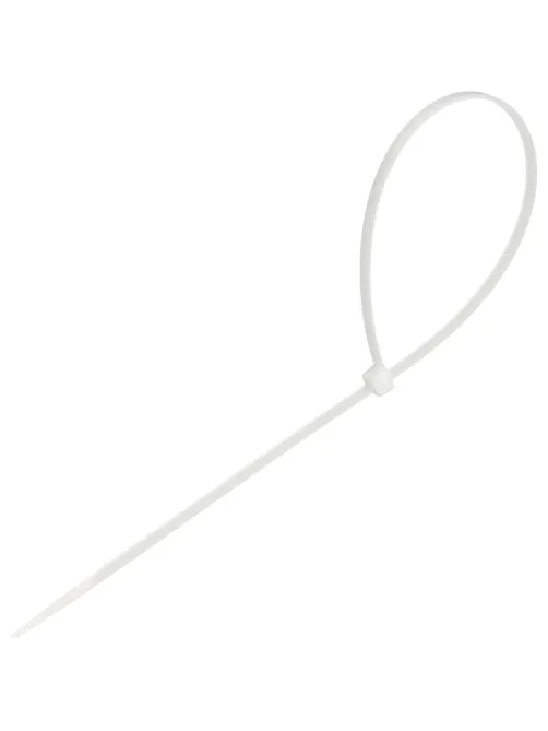 Стяжка (хомут) 300 мм x 3,6 мм,Bigtech BT-CT-300-36-W нейлон,бел, 100 шт/уп