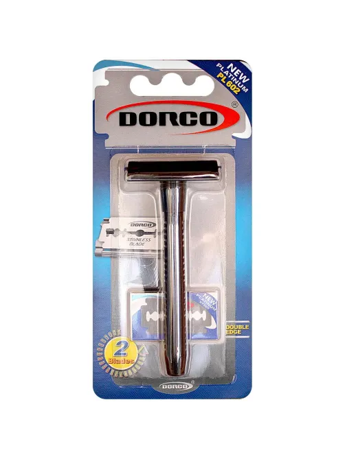 Бритва Dorco PL602 классическая Т-образная  уп./2 смен. лезвия