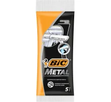 Бритва одноразовая BIC Metal с защ.метал.покрытием, 1 лезв.,5шт/уп 8994183
